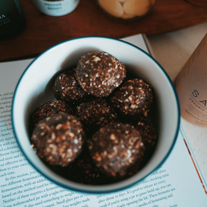 Mint Dark Chocolate Protein Balls